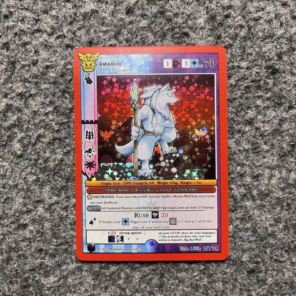 MetaZoo Native Amaguq 5/174 Big Box Full Holo Foil Card NM
